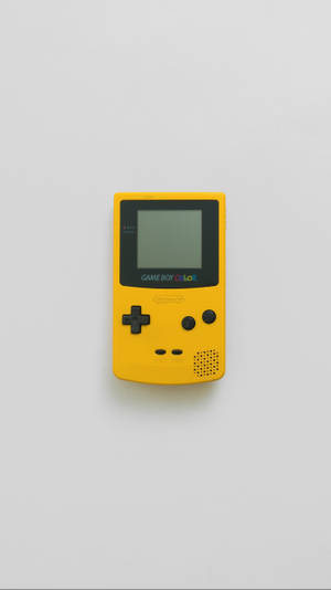 Basit Sarı Game Boy Color duvar kağıdı