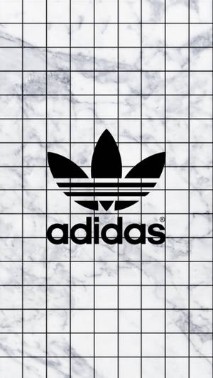Beyaz Estetik Tumblr Adidas Logosu Mermer Üzerinde — Beyaz estetik Duvar Kağıdı