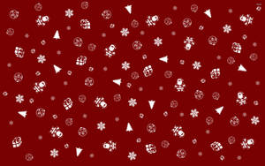 Beyaz ve Kırmızı Noel Kolajı duvar kağıdı