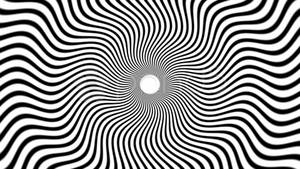 Beyaz ve Siyah Trippy — Estetik siyah beyaz Duvar Kağıdı