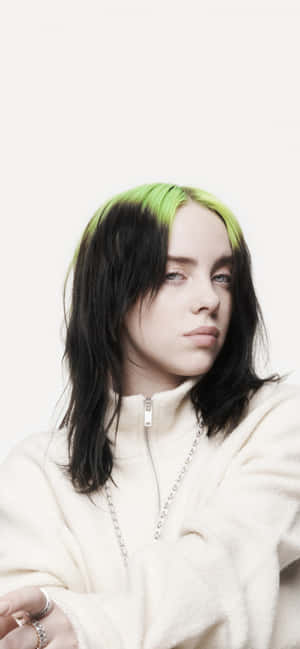 Billie Eilish arka planı — POCO M8 Duvar Kağıdı
