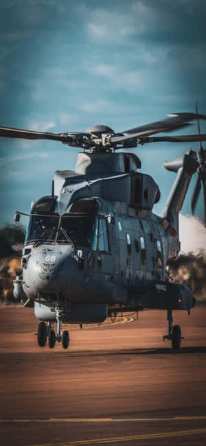 iPhone Xs Helikopterler Arka Planı — iPhone 14 Pro Duvar Kağıdı