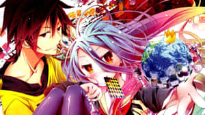 No Game No Life arka planı — No Game No Life Duvar Kağıdı