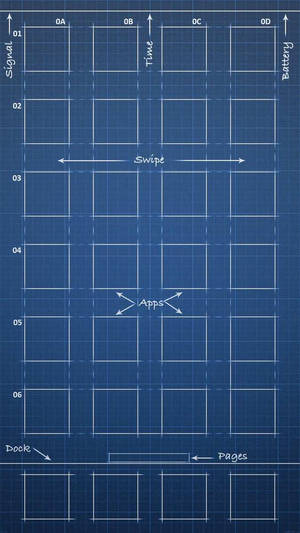 Blueprint iPhone SE — iPhone Se Duvar Kağıdı