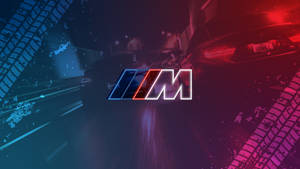 BMW M Logosu ve Araba Lastik İzleri — BMW Duvar Kağıdı