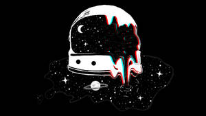 Bozuk Astronot Kaskı Trippy Estetiği — Trippy Estetik Duvar Kağıdı