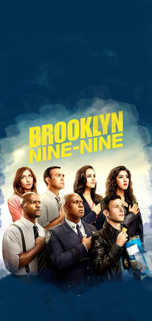 Brooklyn Nine Nine Mavi Hayran Sanatı duvar kağıdı. — iPhone 12 Pro Max Duvar Kağıdı