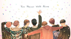 BTS Dizüstü Bilgisayar Anime You Never Walk Alone — Bts dizüstü Duvar Kağıdı