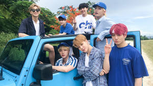 BTS Grup Fotoğrafı Saipan'da duvar kağıdı — Bts grup fotoğrafı GIF Duvar Kağıdı
