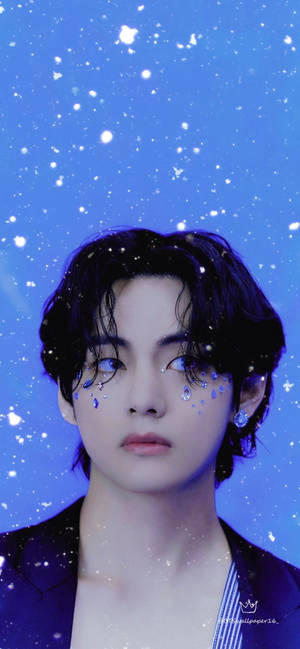 BTS Tae Hyung Yüz Mücevherleri — iPhone 11 Pro Max Duvar Kağıdı
