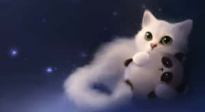Anime Kedi resimleri — Animasyon kedi Duvar Kağıdı
