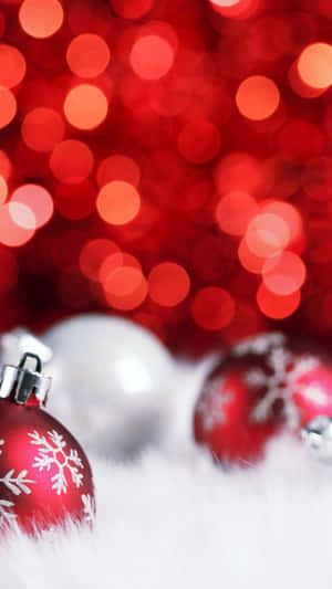 Kırmızı Noel Arka Planı