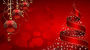 Kırmızı Noel Arka Planı