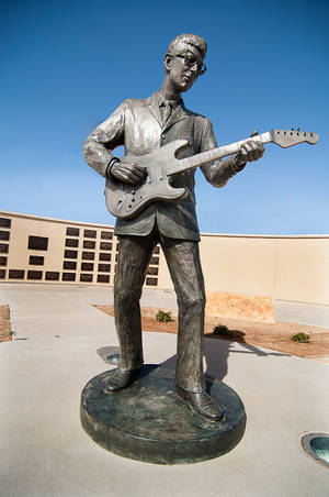 Buddy Holly ve Crickets Heykeli — Açık gökyüzü Duvar Kağıdı