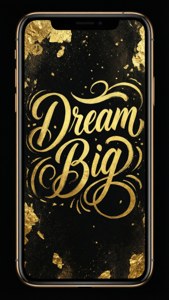 Altın folyo tipografili iPhone 11 duvar kağıdı