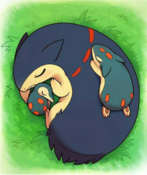 Büyük Typhlosion Uyuyor — Pokemon iPhone Duvar Kağıdı