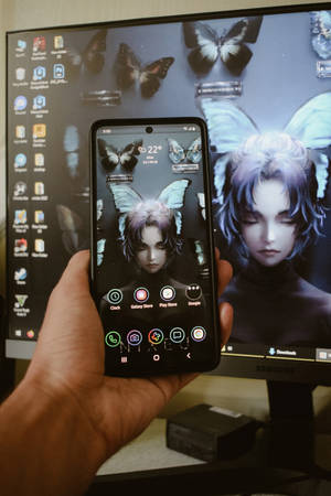 Kelebek Anime Telefon — Anime telefon Duvar Kağıdı