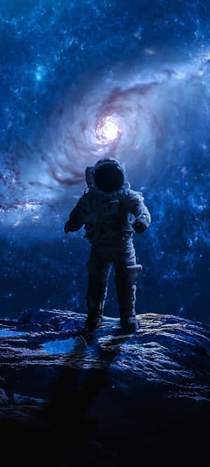 Astronot arka plan — Nubia Z80 Ultra Duvar Kağıdı