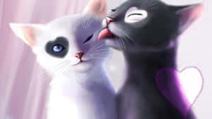 Anime Kedi resimleri — Animasyon kedi Duvar Kağıdı