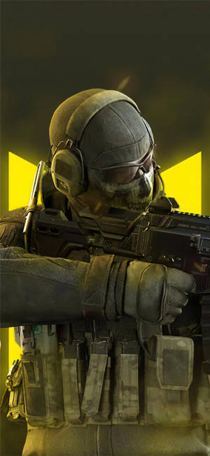 Call Of Duty: Mobil Logo Ghost Yakın Çekim — Galaxy S25 FE Duvar Kağıdı
