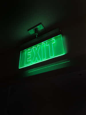 Canlı Neon Yeşil Estetik Arka Plan