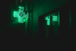 Canlı Neon Yeşil Estetik Arka Plan