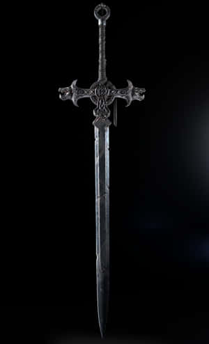 Caption: Mythical Excalibur Sword in Stone — Huawei Pura X View Duvar Kağıdı