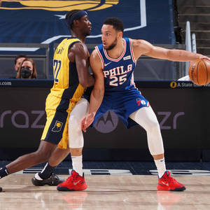 Caris Levert, Ben Simmons'a Karşı Savunmada duvar kağıdı — 1:1 Duvar Kağıdı