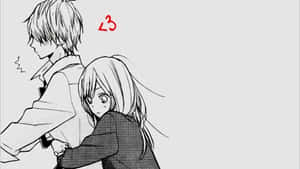 Çarpıcı Siyah Beyaz Anime Sahnesi