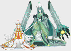 Celesteela ve Kartana İnsan Formunda — Nintendo Duvar Kağıdı