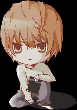 Chibi Light Yagami Death Note ile