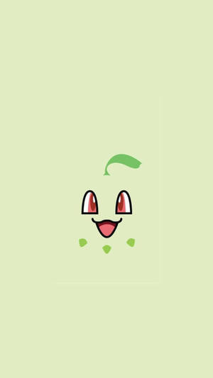 Chikorita Yüzü Pokemon iPhone — Pokemon iPhone Duvar Kağıdı