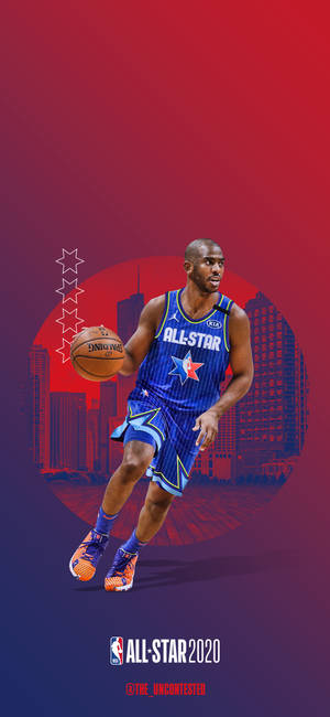 Chris Paul all-star forması duvar kağıdı — iPhone 15 Plus Duvar Kağıdı
