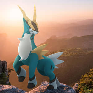 Cobalion Bir Kayanın Üzerinde — Pokemon Telefon Duvar Kağıdı