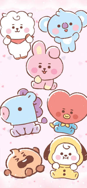 Cooky Bt21 line friends ile duvar kağıdı — iPhone 16 Duvar Kağıdı