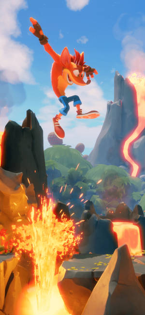 Crash Bandicoot lav duvar kağıdı — iPhone 17 Pro Duvar Kağıdı