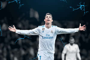 Cristiano Ronaldo sahada hareket halinde — Cristiano ronaldo Duvar Kağıdı