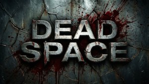 İkonik Dead Space logosu, sert ve korku temalı bir dokuya sahip.
