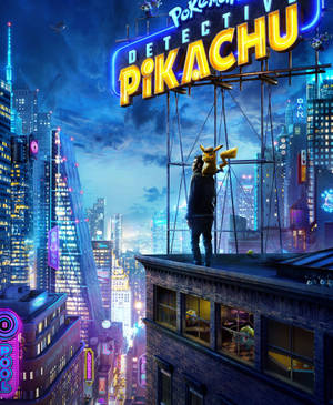 Dedektif Pikachu ve Çatıdaki Adam duvar kağıdı — Galaxy Z Fold 5 Duvar Kağıdı