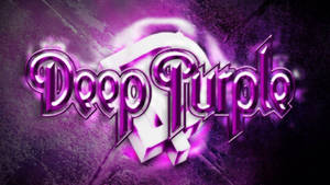 Deep Purple Grubu Sahnede Coşkuyla Çalıyor İllüstrasyonu — Mor Duvar Kağıdı