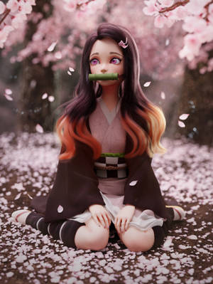 Demon Slayer Nezuko 3D Görsel