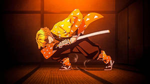 Demon Slayer Zenitsu Nichirin Kılıcı — Zenitsu demon slayer Duvar Kağıdı