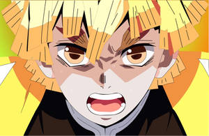 Demon Slayer Zenitsu Yakın Çekim — Zenitsu demon slayer Duvar Kağıdı