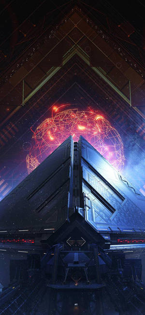 Destiny 2 iPhone Pyramidion 3D — iPhone Xs Duvar Kağıdı