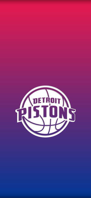 Detroit Pistons iki tonlu beyaz logo duvar kağıdı — iPhone 17 Pro Max Duvar Kağıdı