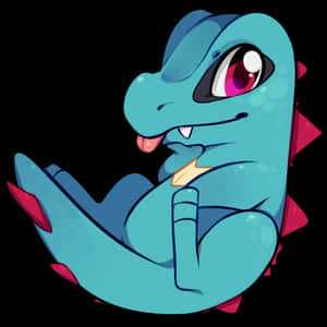 Dili Dışarıda Totodile — Anime masaüstü Duvar Kağıdı