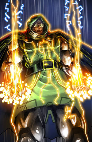 Doctor Doom Eldiven Lazerleri duvar kağıdı — Cool Demon Slayer Duvar Kağıdı