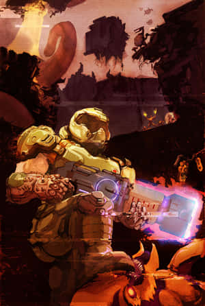 Doom arka planı — Huawei MatePad Duvar Kağıdı