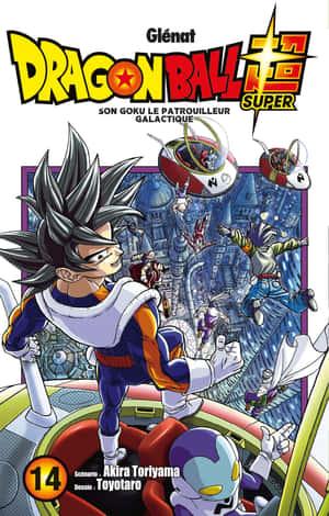 Dragon Ball Super Manga'dan Goku ve Vegeta'nın heyecan verici bir illüstrasyonu — Galaxy Z Fold 8 Duvar Kağıdı