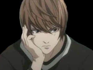Düşünceli Anime Karakteri Light Yagami